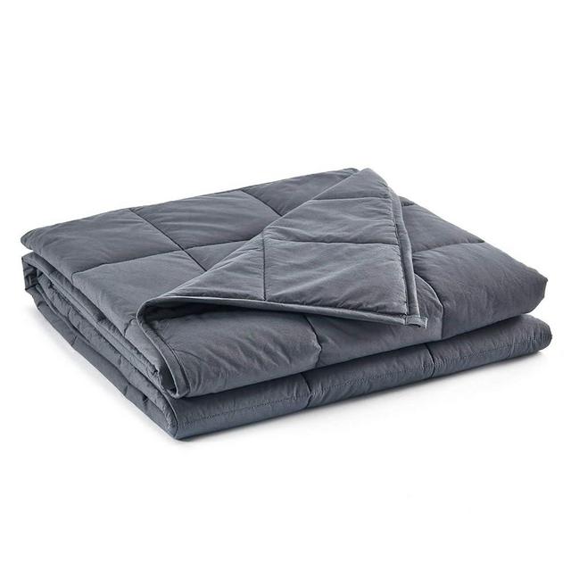 TONGDADA Weighted Blanket (Dark Grey, 90''x108'' 50lb)