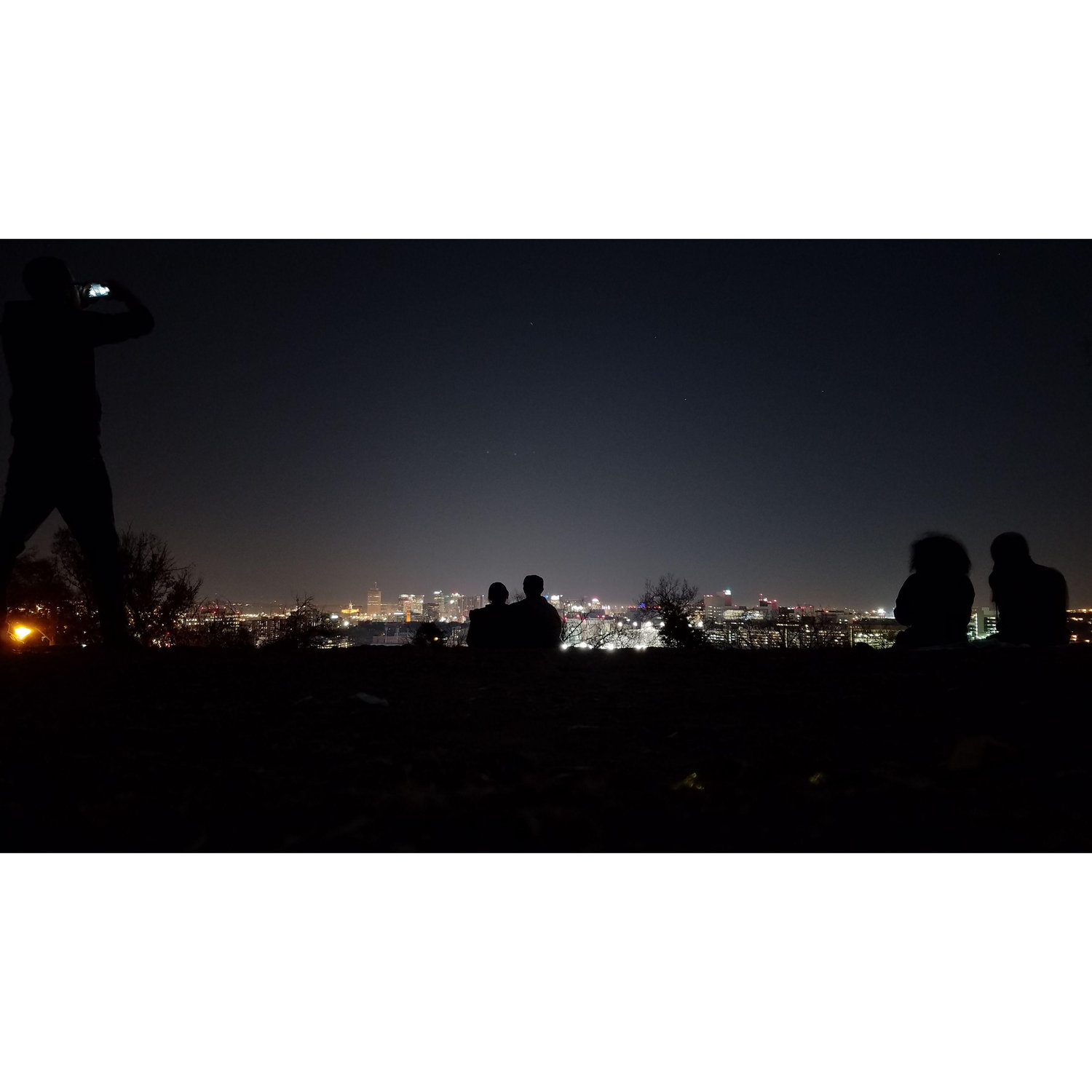 Love Circle, Nashville, overlooking the city on a clear night with friends.
