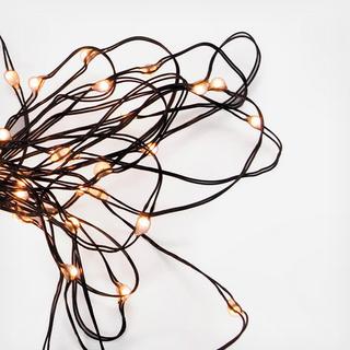 LED Moon Lights on Black Cord