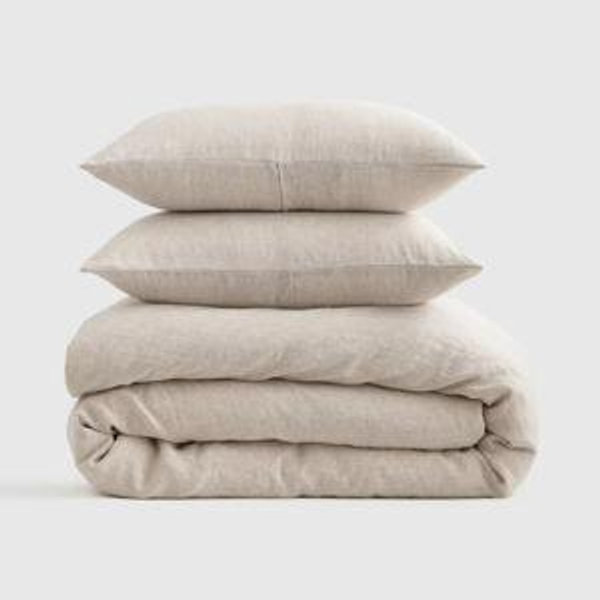 Linen Duvet Cover Set | Quince in Natural Chambray