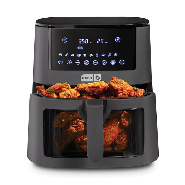 DASH 7qt Clear View Digital Air Fryer - Forged Iron