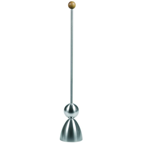 The Original Clack Egg Opener - German Engineered Stainless Steel Egg Topper - Premium Quality Egg Accessories (Wooden Top)