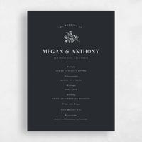 Black Wedding Program - Bellisi