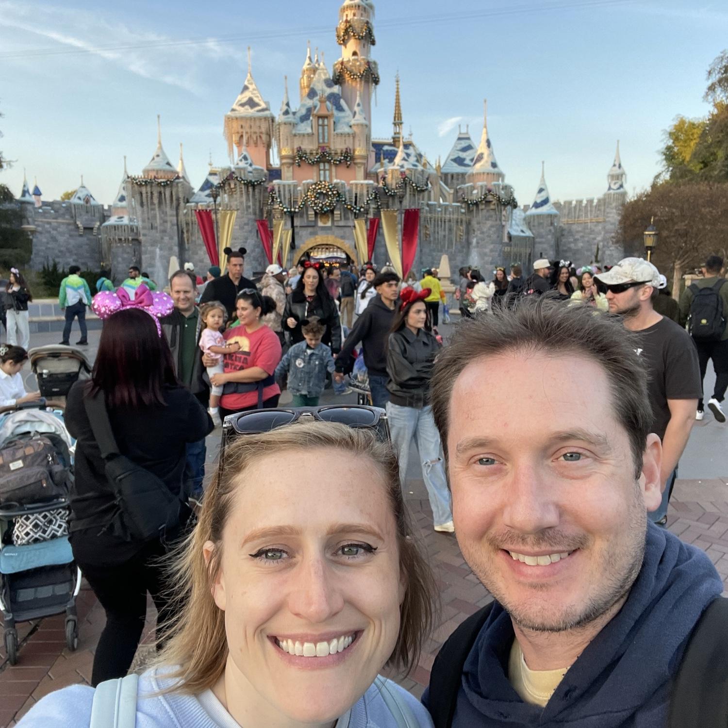 Disneyland during Christmas time