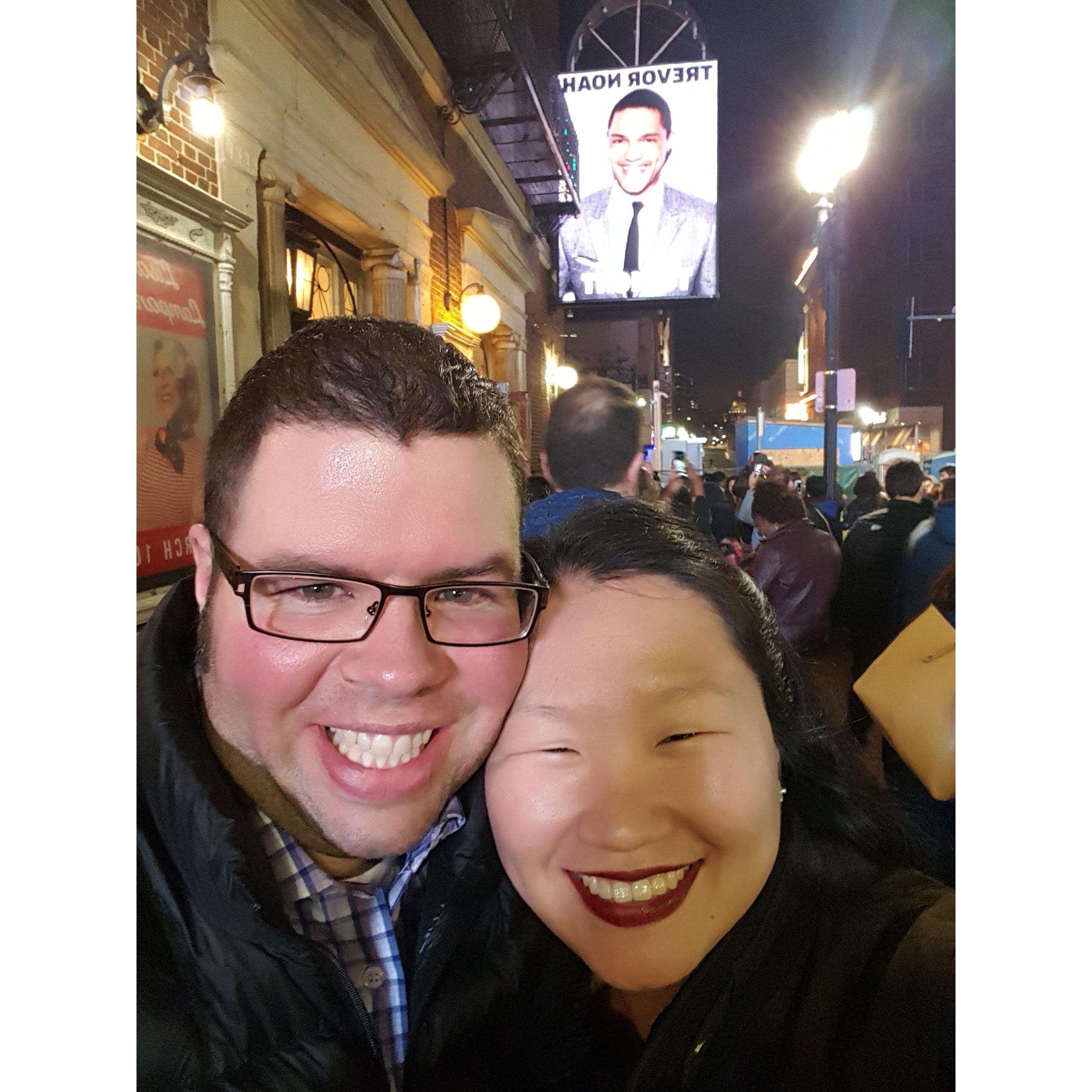 Trevor Noah is one of our favorite comedians and one of the few non-musical events we've attended together.