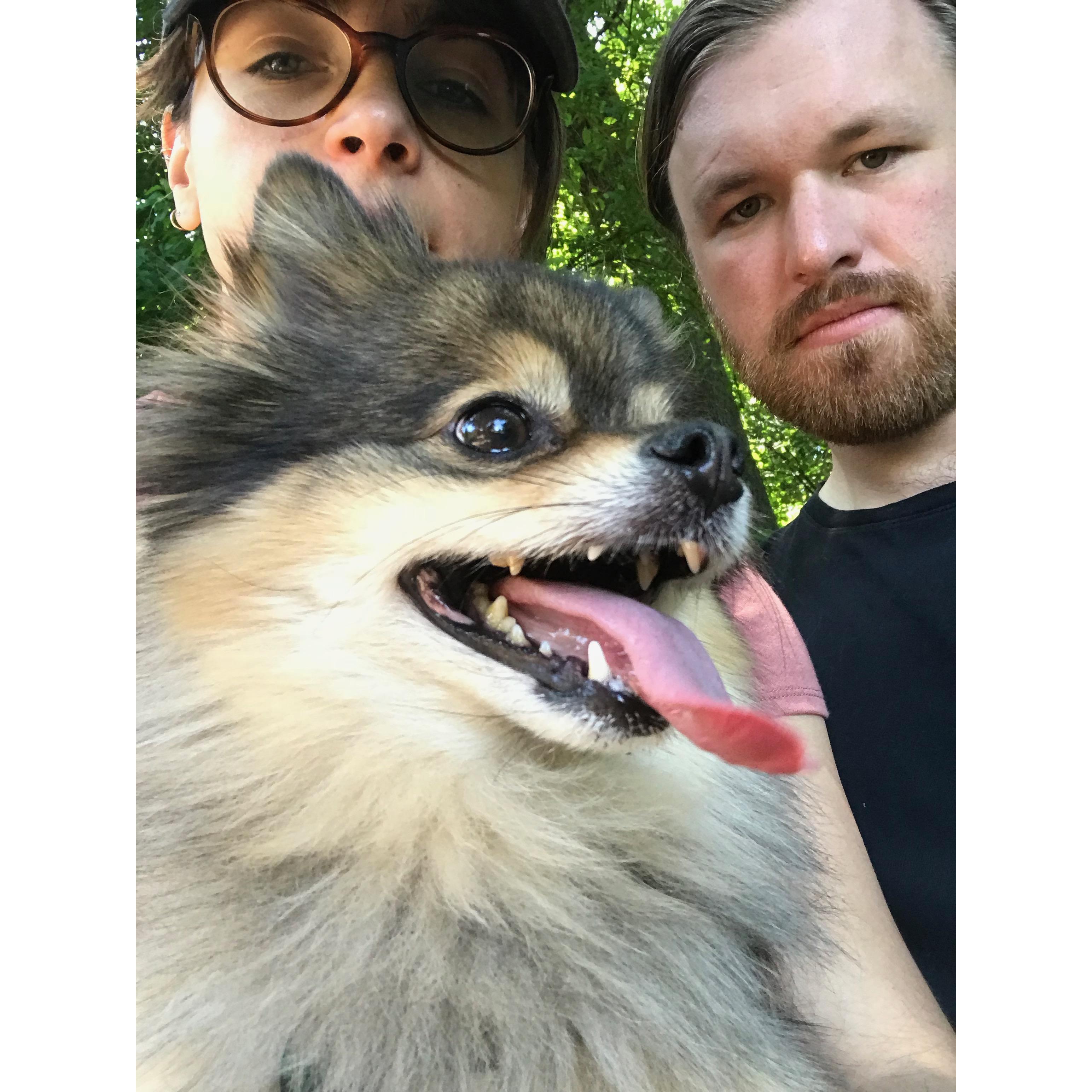 Hiking in the Catskills.