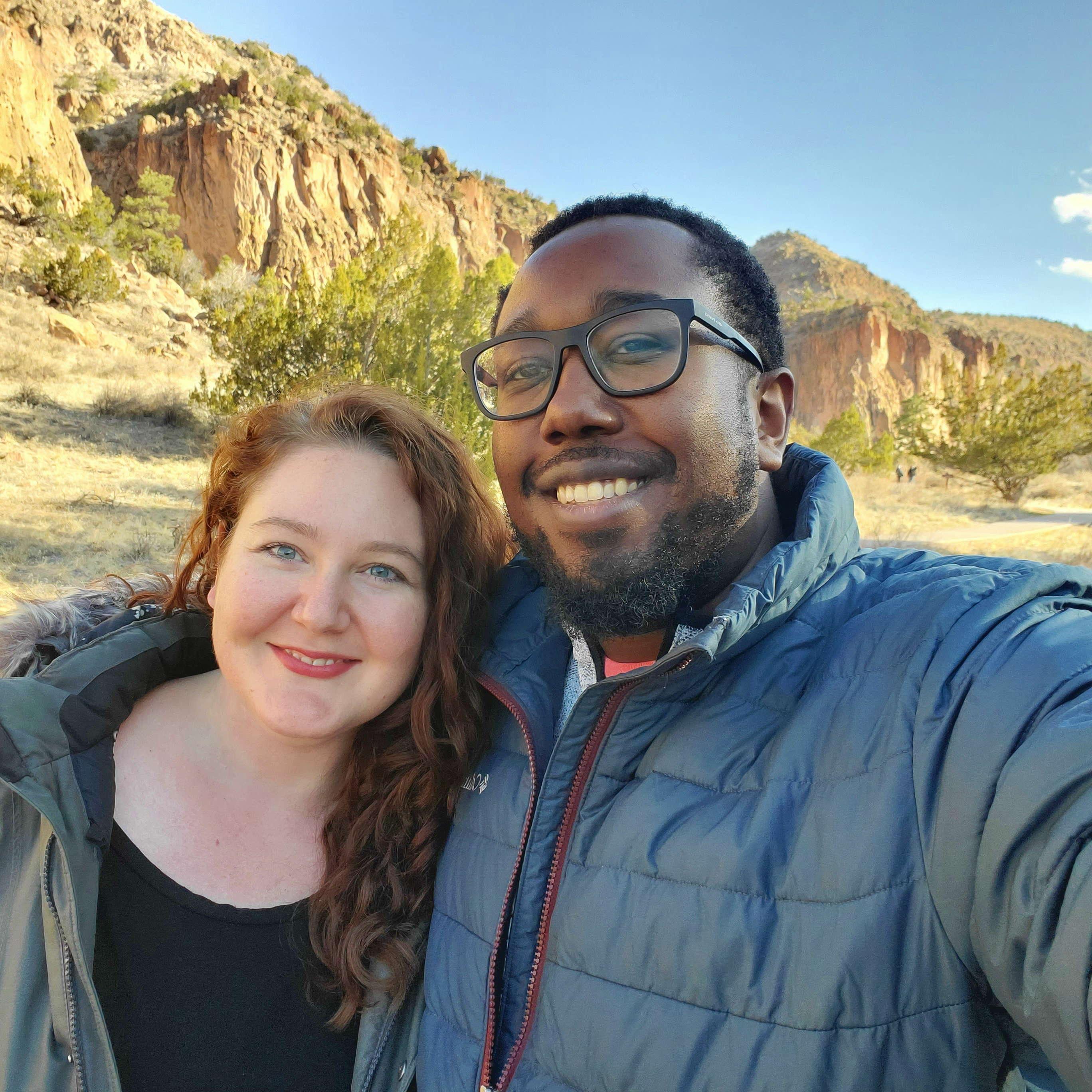At Bandelier National Park in New Mexico