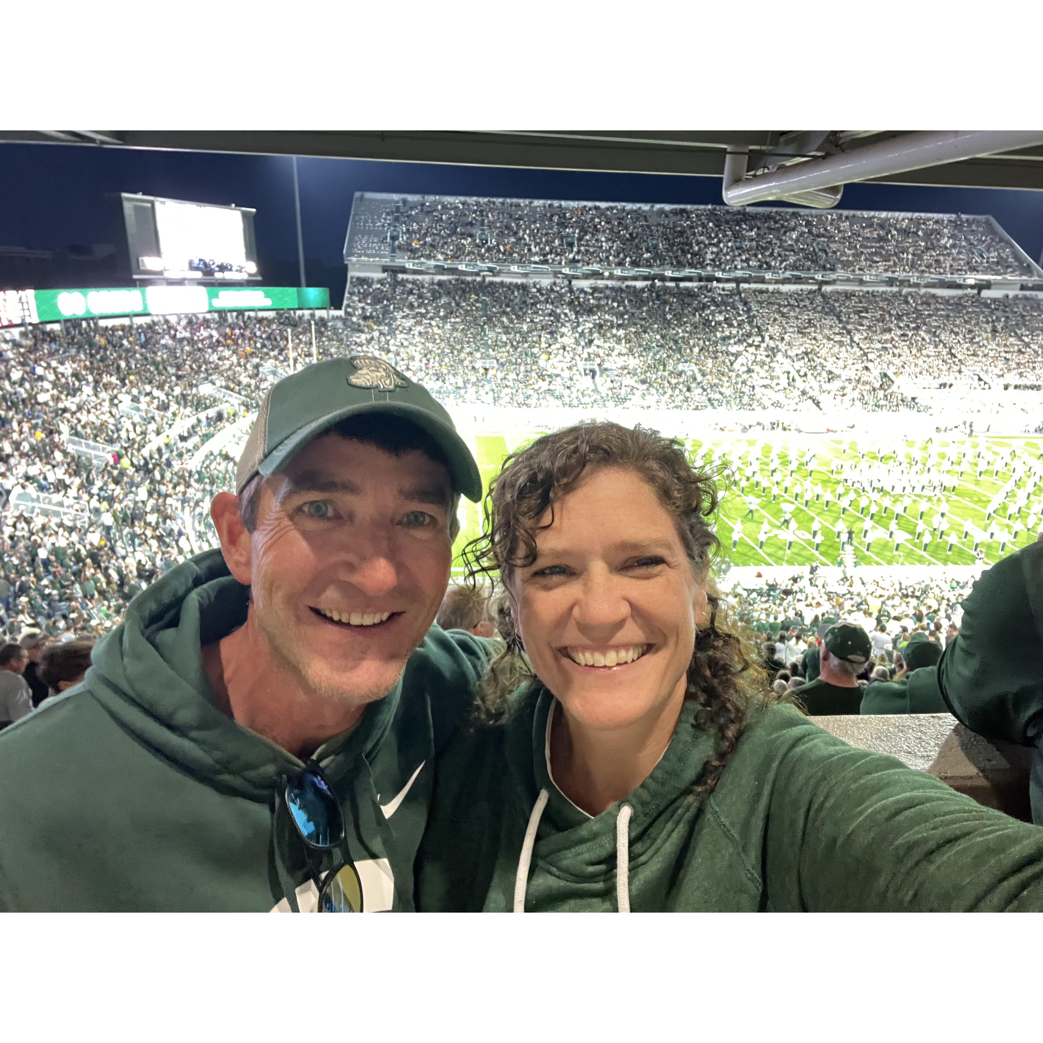 First MSU Football game together!