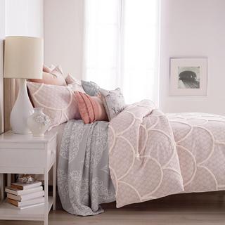 Chenille Scallop 3-Piece Comforter Set