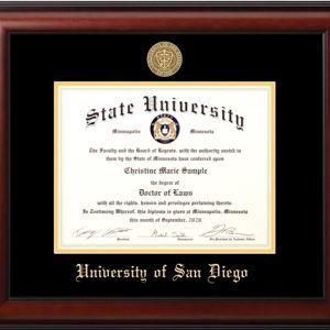 USD MBA Diploma Frame