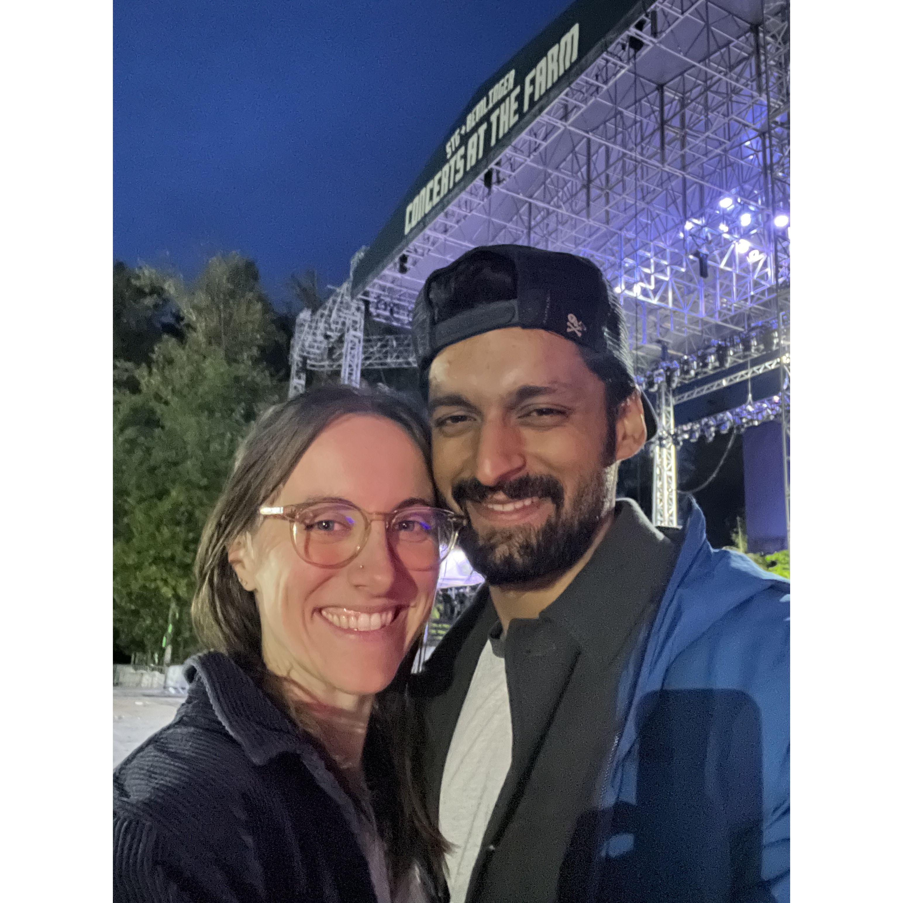 First concert together as a couple