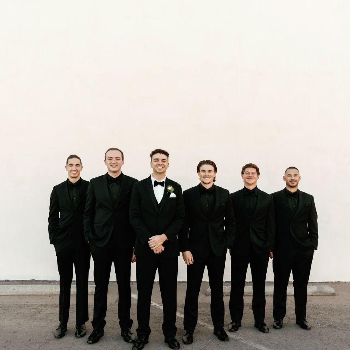 black suits