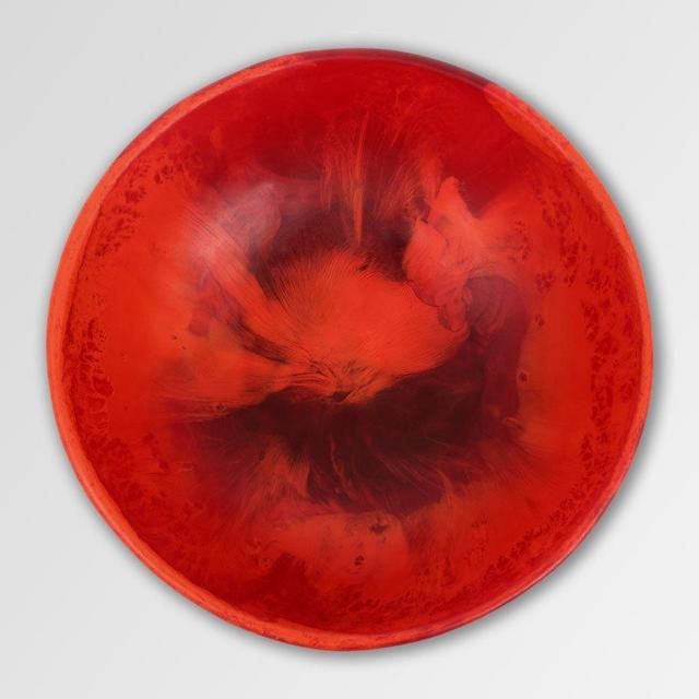 Medium Resin Ball Bowl - Blood Orange