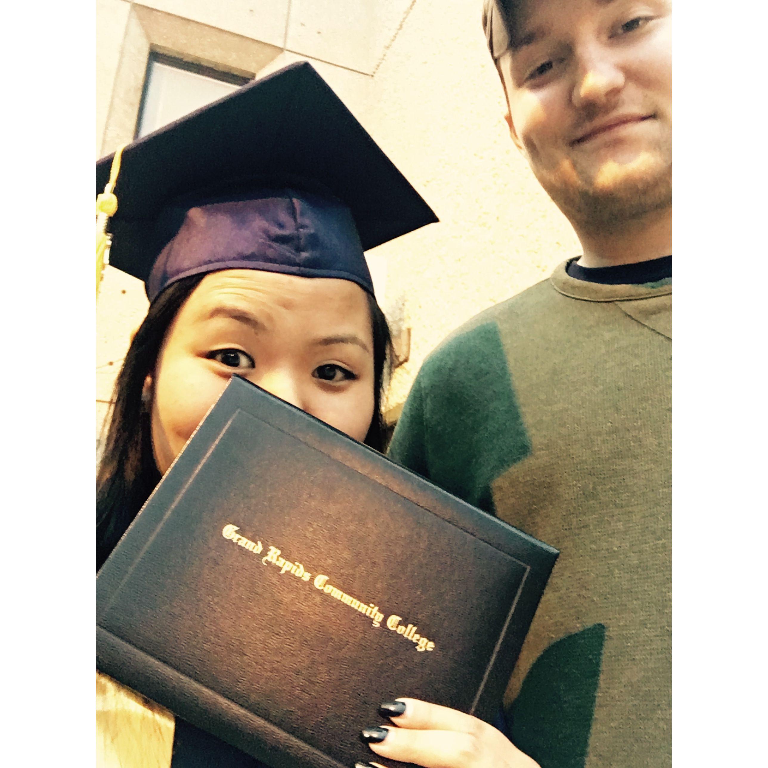 Abbie's Associate's Degree Ceremony