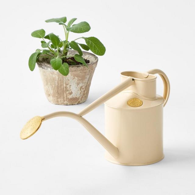 Haws Rowley Ripple 2-Pint Watering Can, Cream