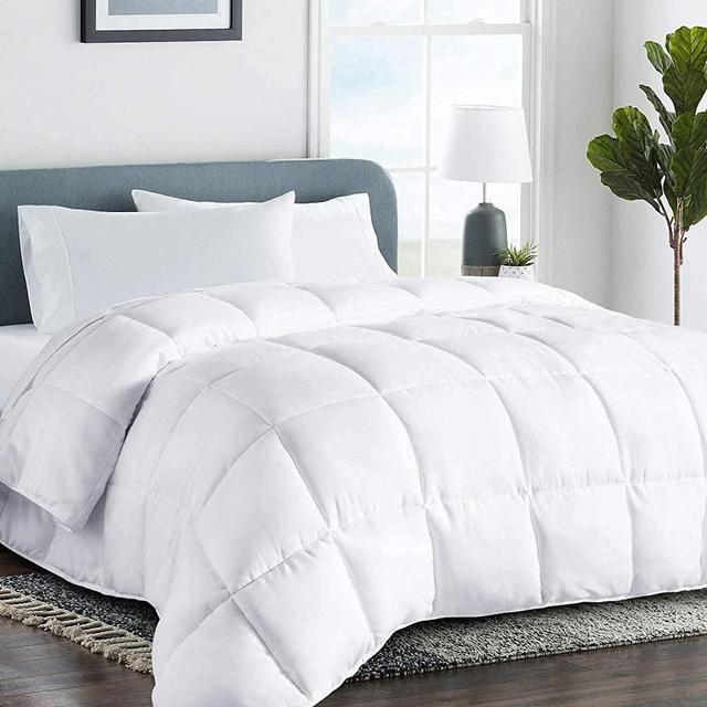 COHOME Oversized King 2100 Series Cooling Comforter Down Alternative Quilted Duvet Insert with Corner Tabs All-Season - Luxury Hotel Comforter - Breathable - Reversible - Machine Washable - White