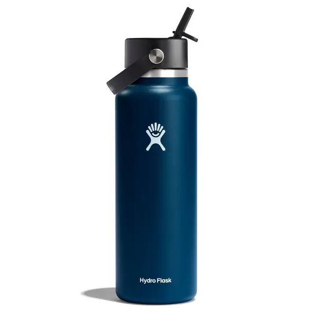 Hydro Flask 40oz Wide Mouth Flex Straw Bottle - Indigo