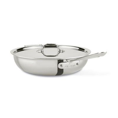 All-Clad® 3-Ply Stainless Steel 4 qt. Covered Weeknight Pan