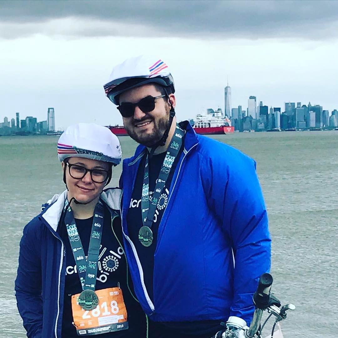After we bikes 42 miles for the 5 Borough Bile Tour