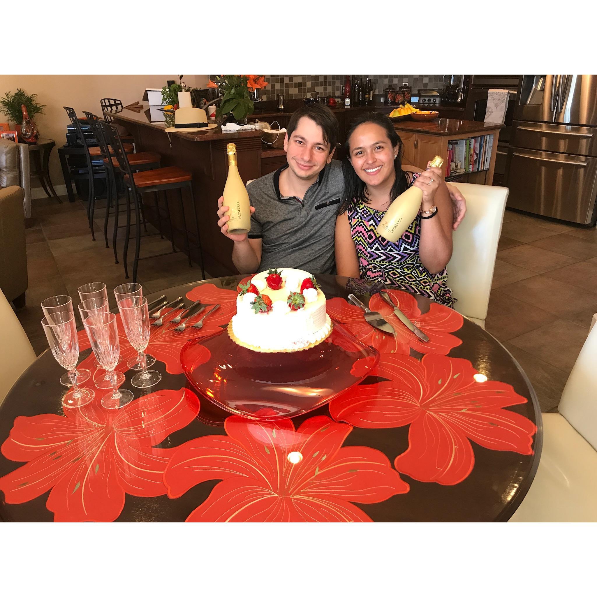Celebrating our first house