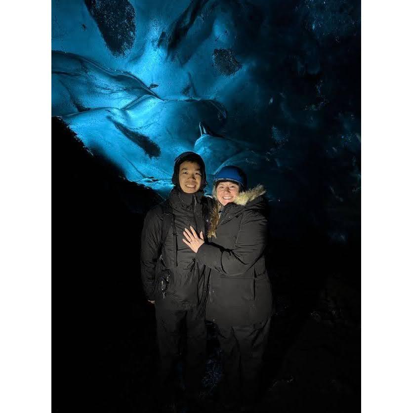 Jeff proposed in an ice cave in Iceland!