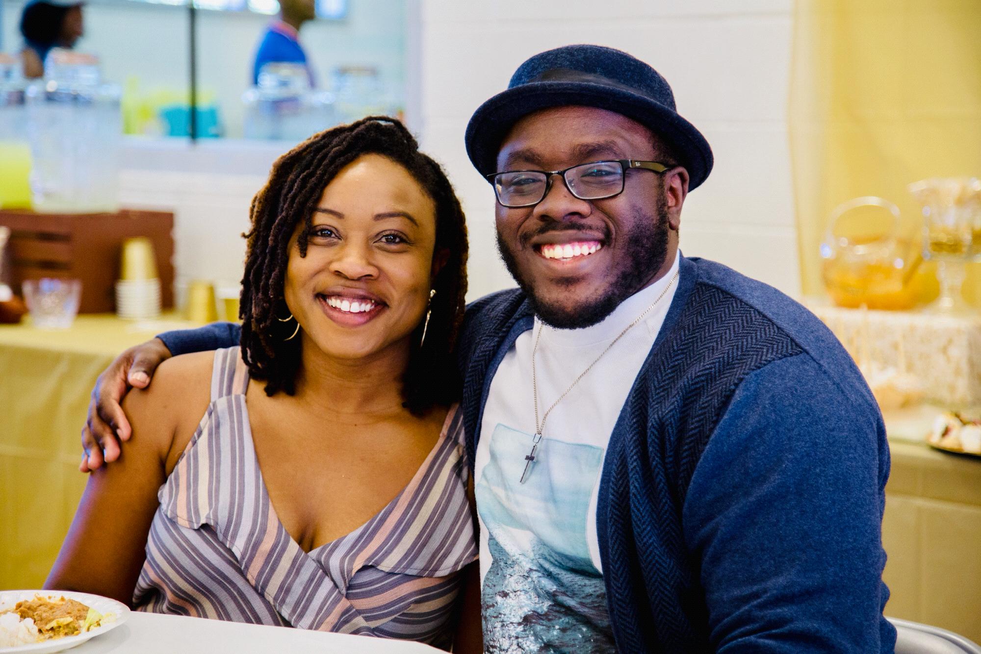 He went to a baby shower with me, real love lol