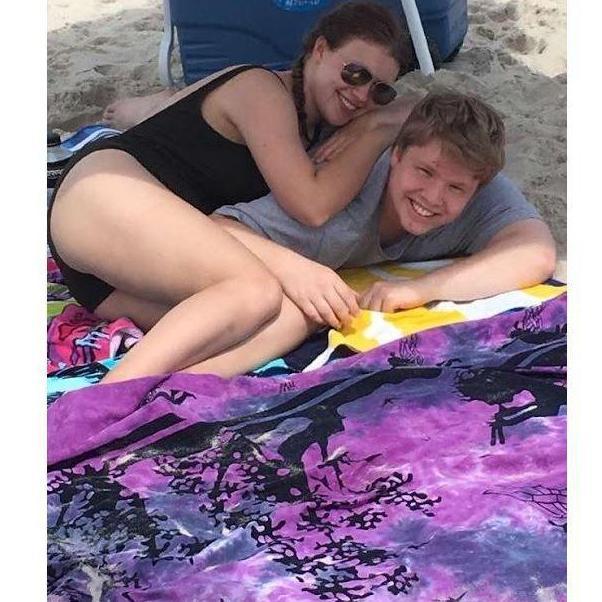 Our first beach trip, 2017