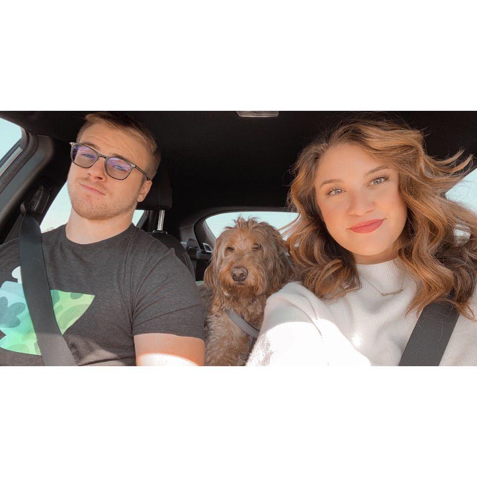 Road trips! Typically Maddix will crawl into Sydney's lap as soon as they are on the highway.