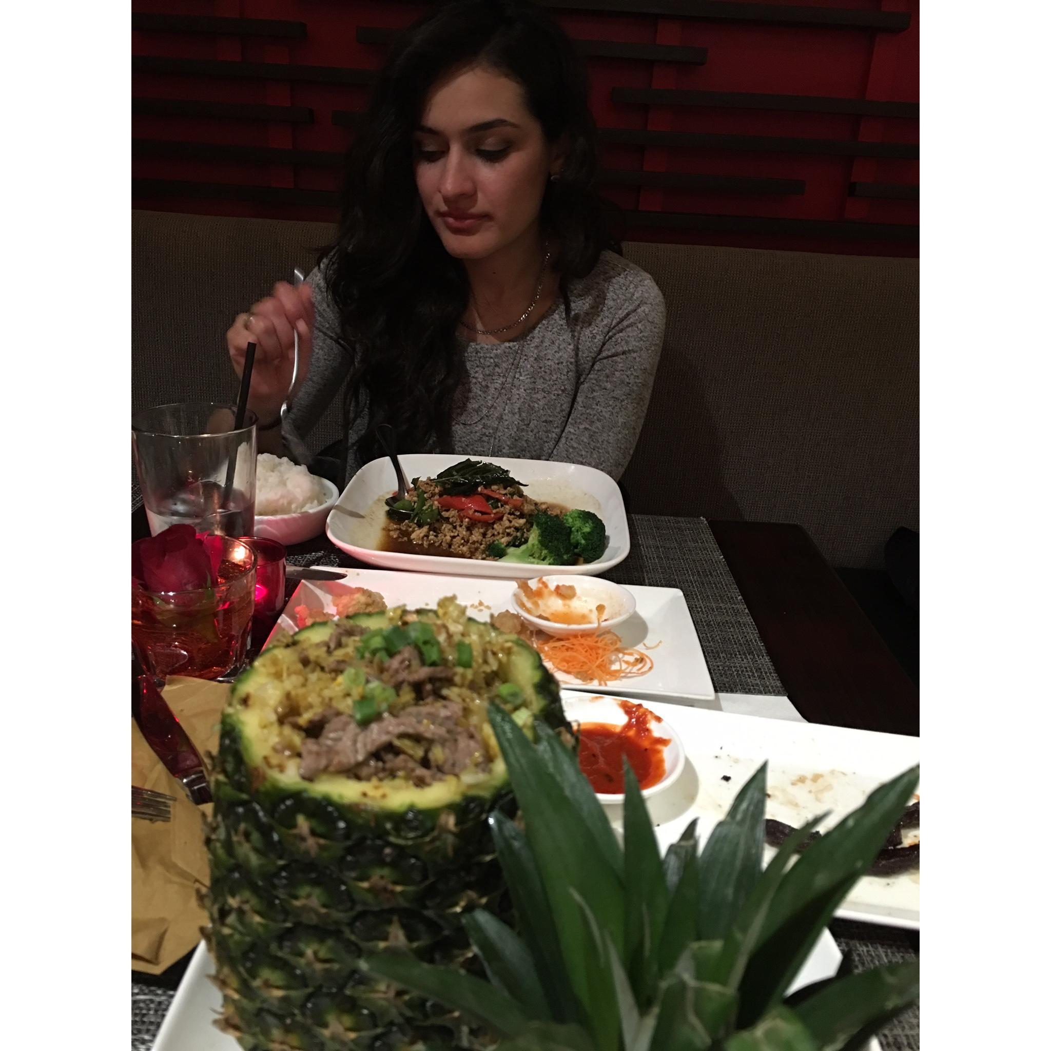 First Valentine’s Day dinner together!!