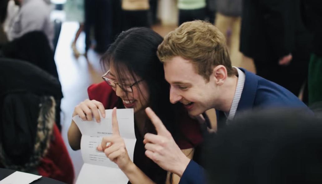 Sharing our Match Day results with Kaitlin’s family over FaceTime!