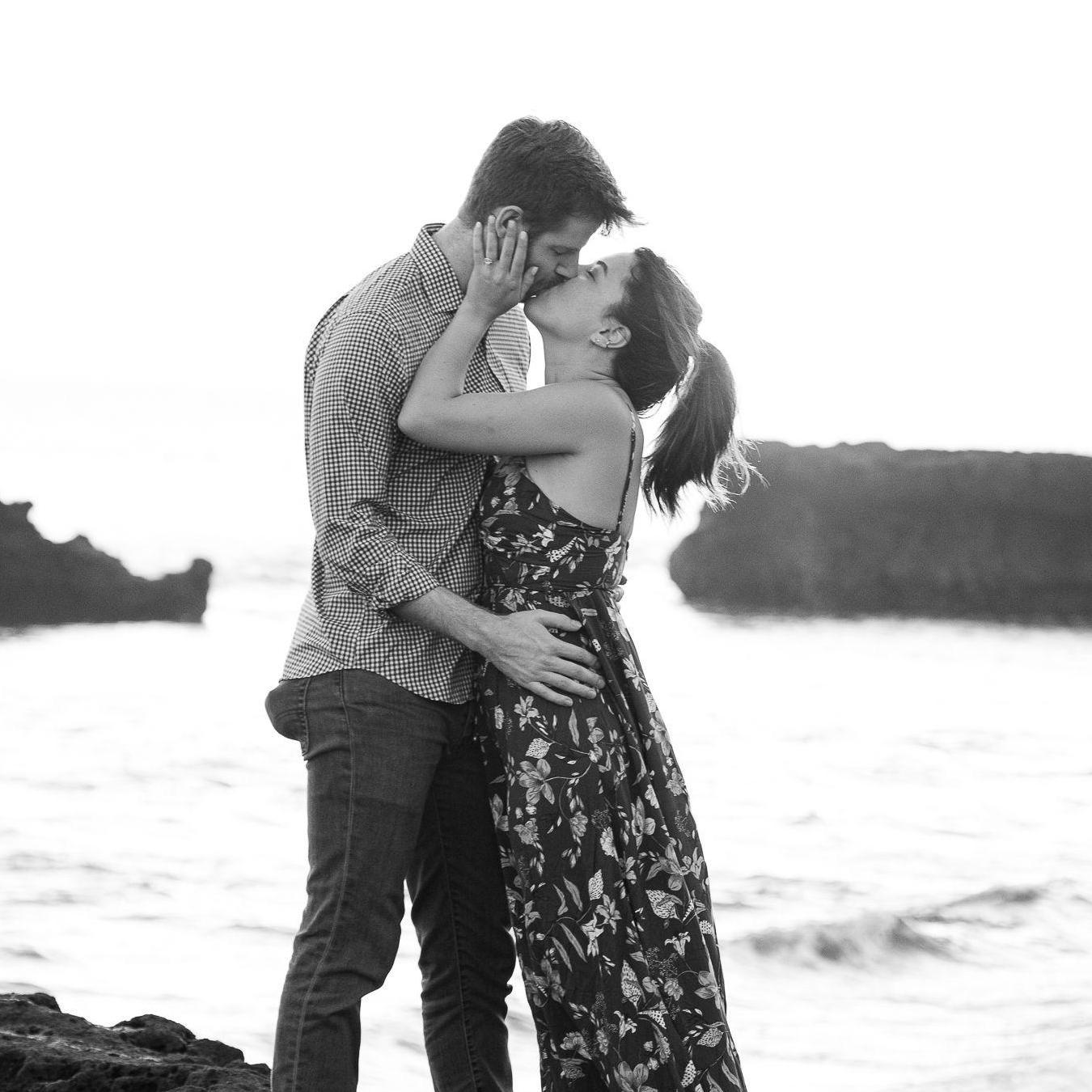 Engaged 5/25/23, Bali Indonesia. Ethan planned a private, beachside dinner and worked with our six closest friends to do a surprise sunset proposal.
Photographer: Andy Lovrak