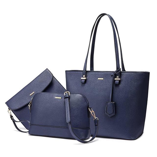 Handbags for Women Fashion Tote Bags Shoulder Bag Top Handle Satchel Purse Set 3pcs
