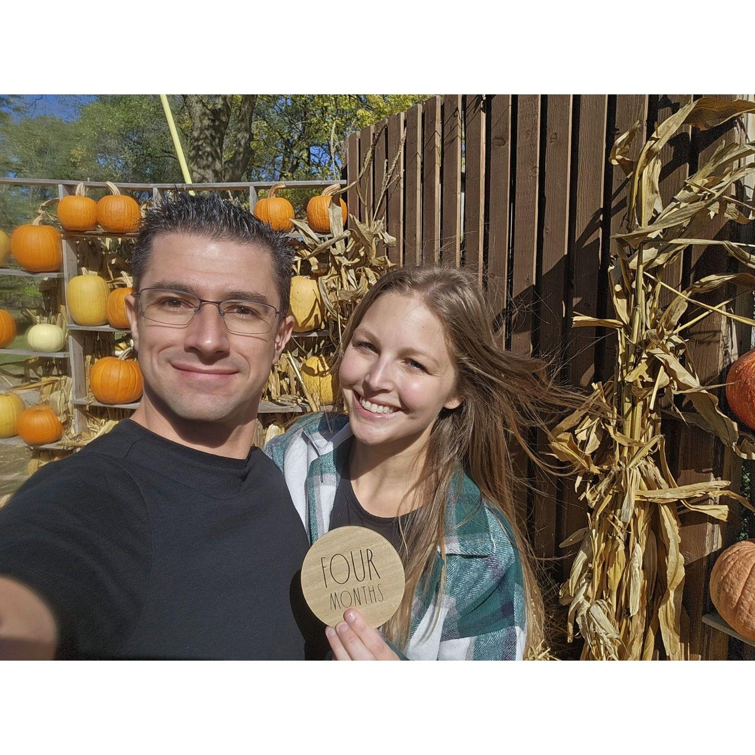 4 months- pumpkin patch