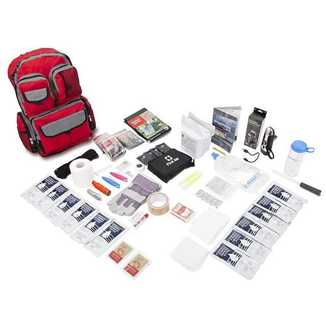 Emergency Zone 2 Person Family Prep 72 Hour Survival Kit/Go-Bag | Perfect Way to Prepare Your Family | Be Ready for Disasters Like Hurricanes, Earthquake, Wildfire, Floods | Now Includes Bonus Item!