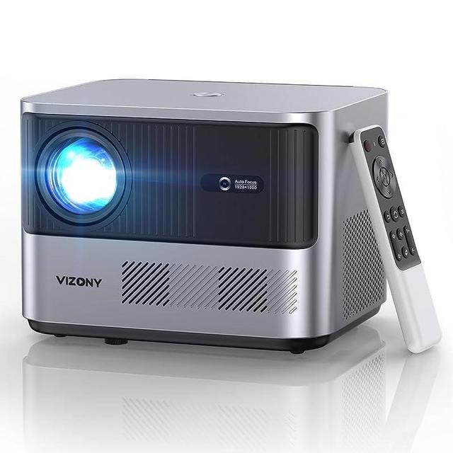VIZONY FHD 1080P Projector 4K Support, 800ANSI 5G WiFi Bluetooth Projector, Outdoor Projector with Full-Sealed Engine/Electric Focus/4P4D/PPT/Zoom, Home Movie Projector Compatible w/iOS/Android/PC/TV
