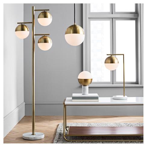 Geneva Multiple Glass Globe Floor Lamp Brass - Project 62™