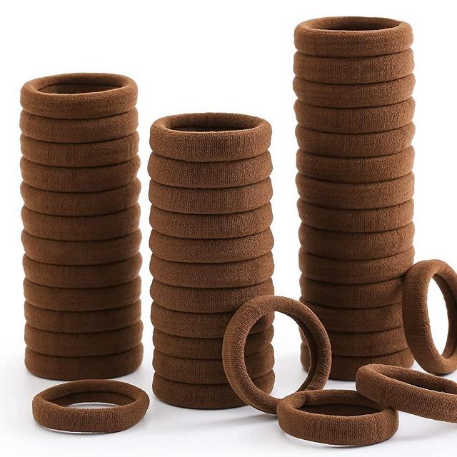 100PCS Hair Ties, Elastic Hair Bands, Girls Hair Accessories for Women, Seamless Hair Ties, Soft Ponytail Holders, Hair Scrunchies for Thick Thin Hair