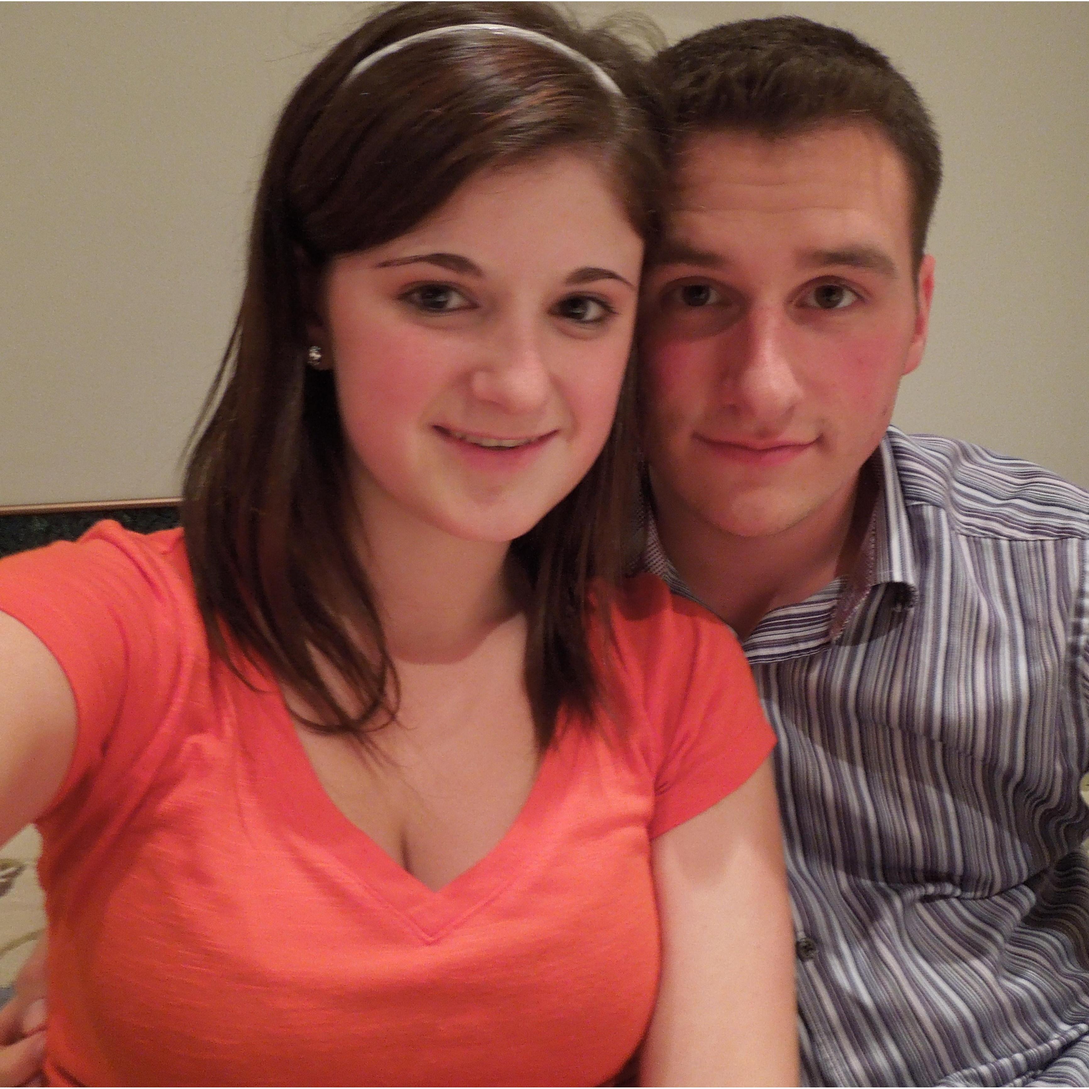 Our First Photo Together..........
Scroll down to see our engagement photos by Samantha Clark Photography!