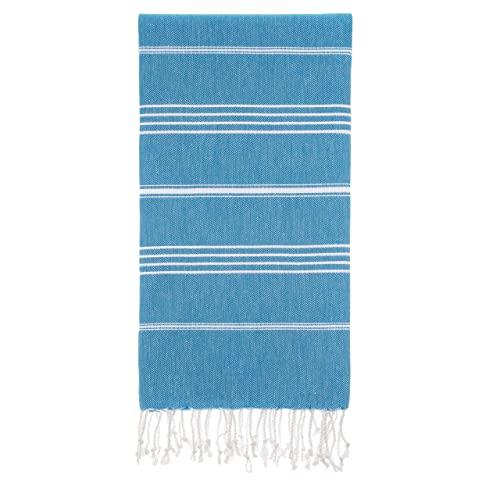 Cacala PES-CEP-Seablue Beach Towels, 37" x 70", Sea Blue