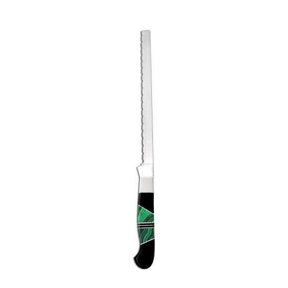 Bread Knife Malachite