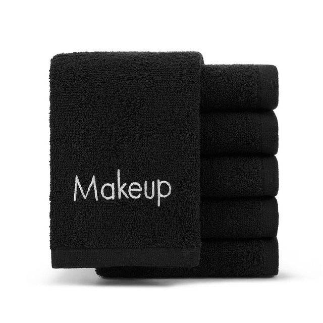 Embroidered Makeup Remover Towels (Pack of 6) , 13x13 in., Color Options, 100% Cotton Washcloths
