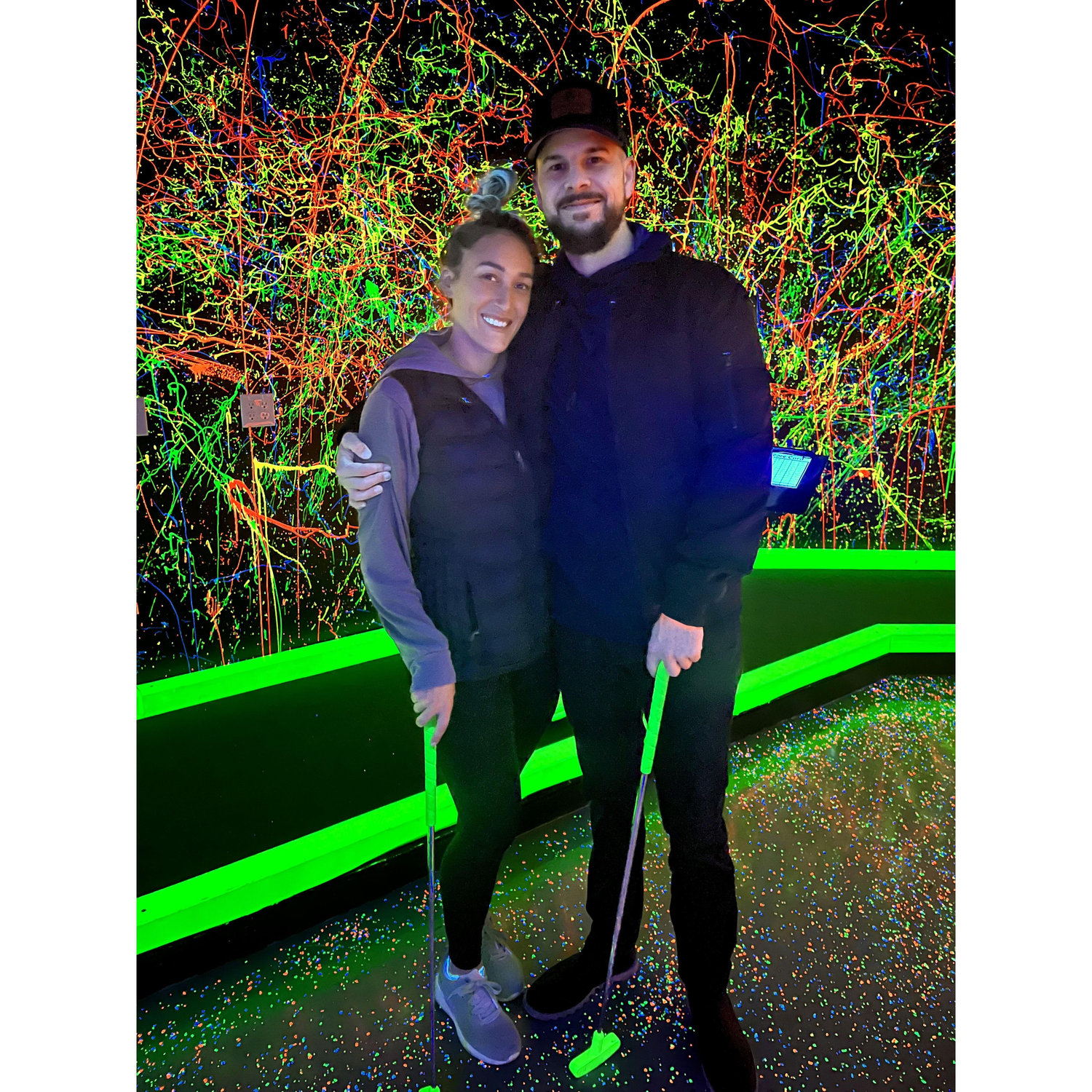 Glow in the dark mini golf...is that a thing?