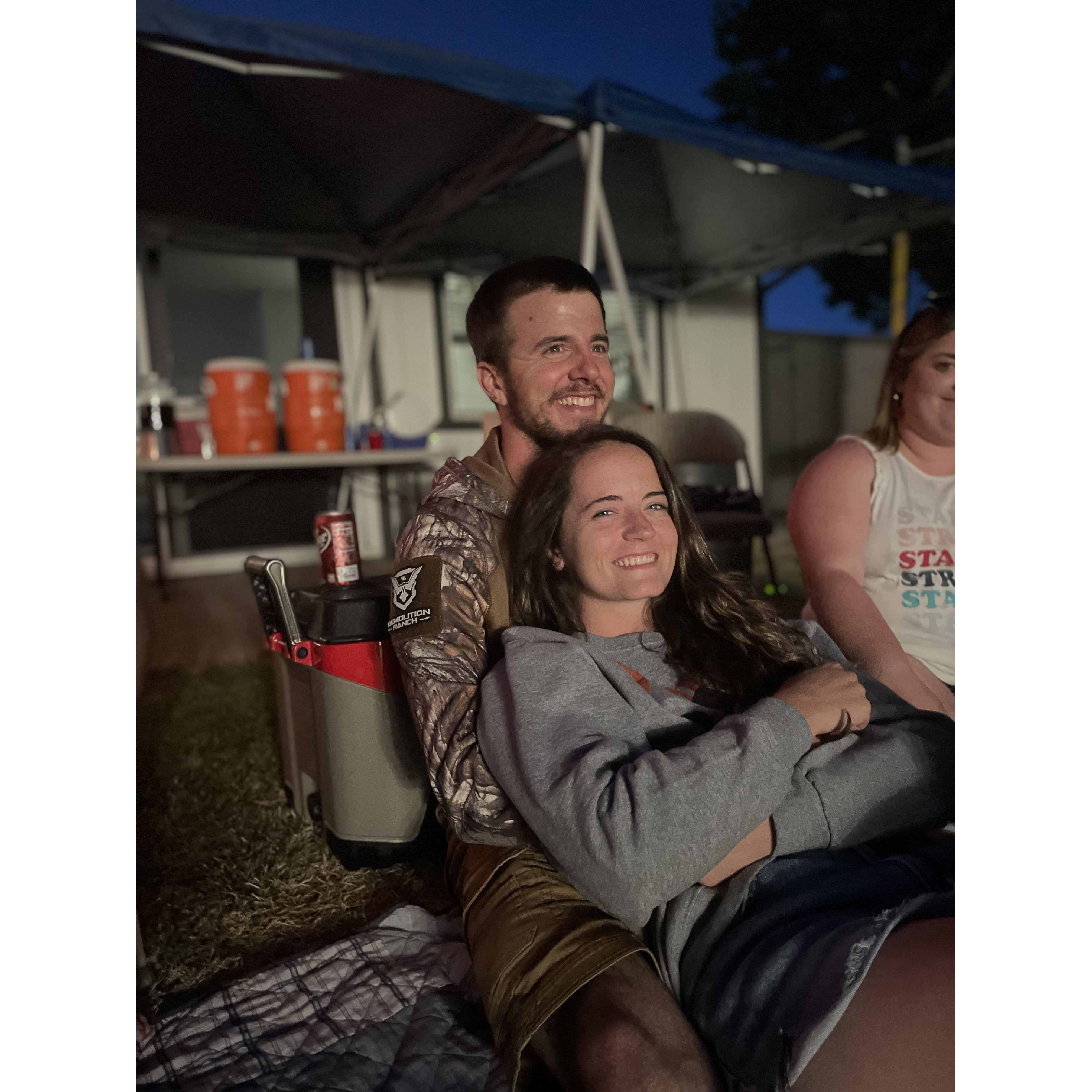 First 4th of July together. The Fourth of July is Corien and Kyle's favorite holiday!