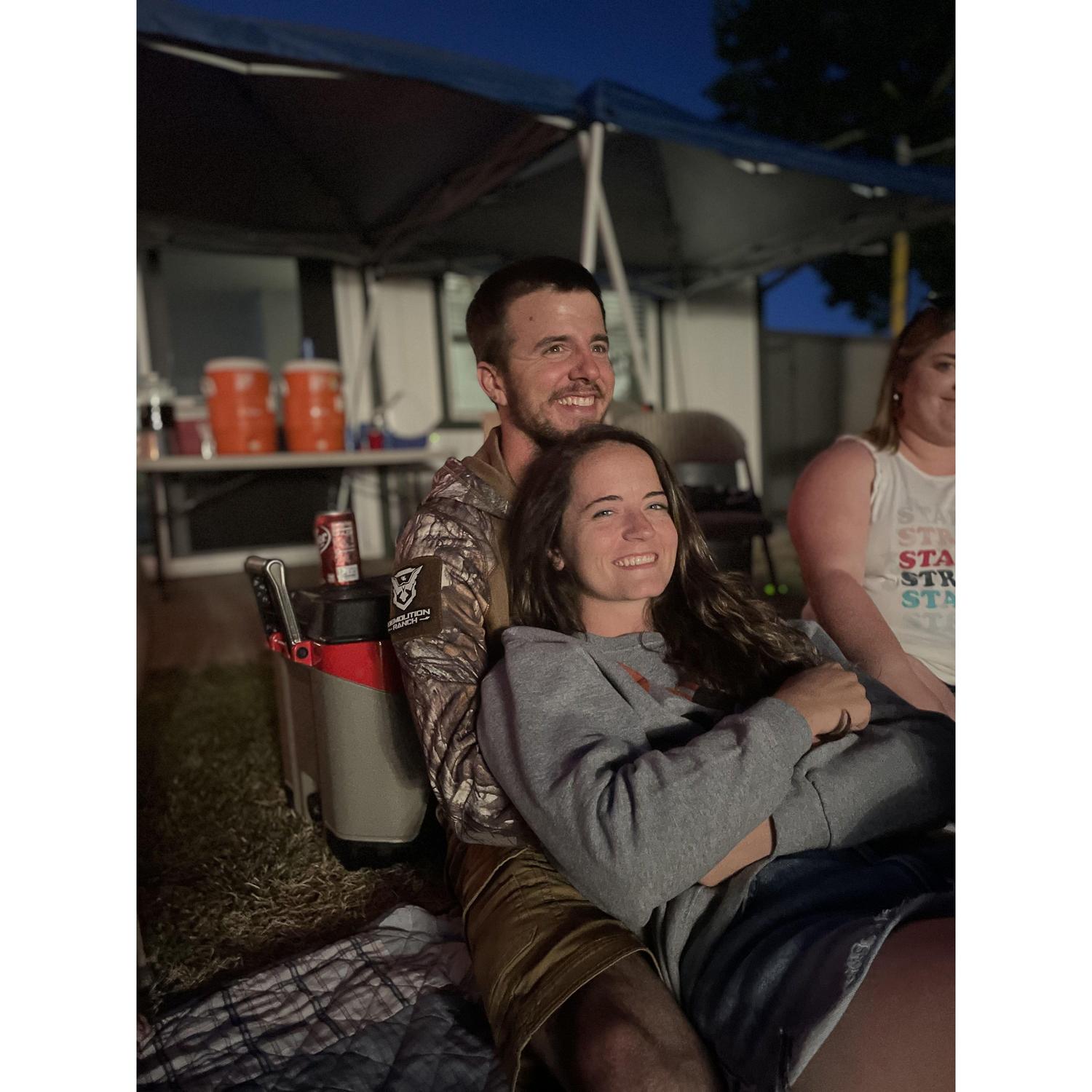 First 4th of July together. The Fourth of July is Corien and Kyle's favorite holiday!