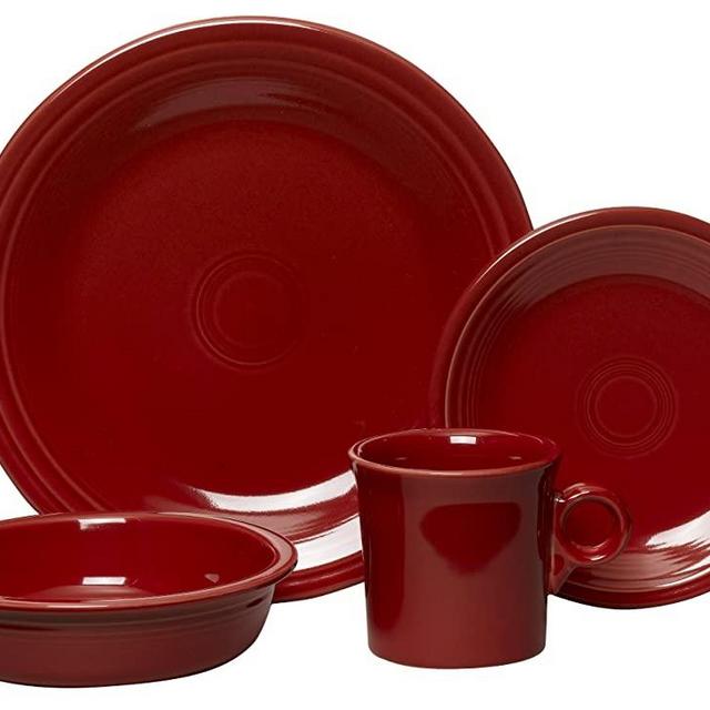 Fiesta 4-Piece Place Setting, Scarlet
