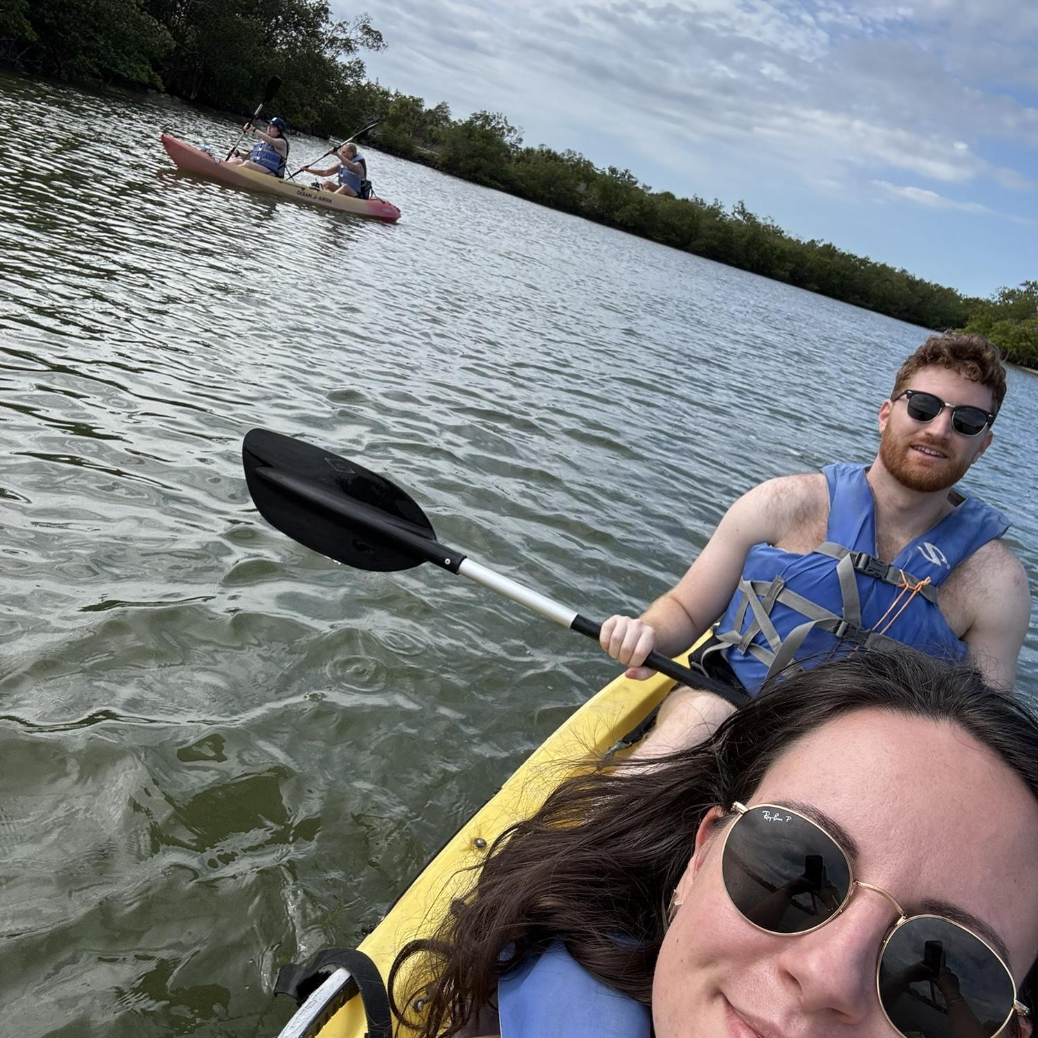 Spent the beginning of December 2024 in Florida with Doug's family. Ended up kayaking. Audelia really did all the work...