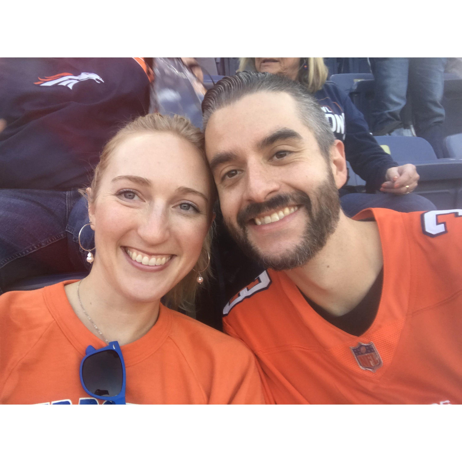 Robyn's first live Bronco's game. Mile High Stadium, October 6, 2022.