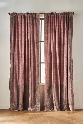 Trova Washed Velvet Curtain