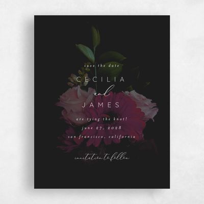 Black Wedding Save the Date - Kylan Portrait