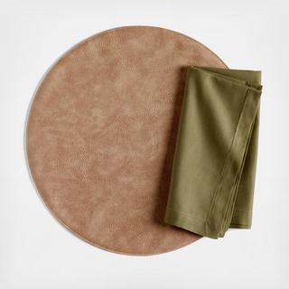Maxwell Round Easy-Clean Placemat, Set of 4